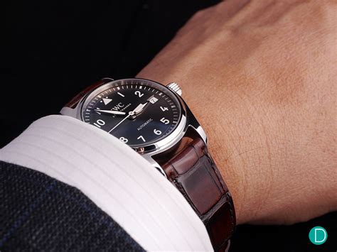 iwc pilot 36mm on wrist